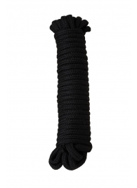 Черная текстильная веревка для бондажа - 1 м. - Штучки-дрючки - купить с доставкой в Москве