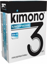 Классические презервативы KIMONO - 3 шт. - Kimono - купить с доставкой в Москве