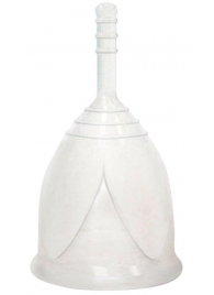 Белая менструальная чаша размера L - Тюльпан - купить с доставкой в Москве