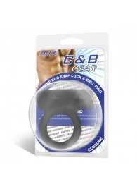Черное двойное силиконовое кольцо С B GEAR - BlueLine - в Москве купить с доставкой