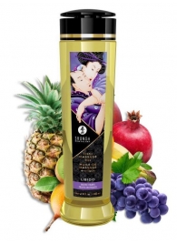 Массажное масло Libido Exotic Fruits с ароматом экзотических фруктов - 240 мл. - Shunga - купить с доставкой в Москве