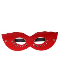 Красная маска CLASSIC с заклёпками - Eroticon - купить с доставкой #SOTBIT_REGIONS_UF_V_REGION_NAME#