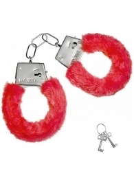 Красные плюшевые наручники с ключиками - Сима-Ленд - купить с доставкой в Москве