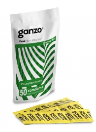 Ультратонкие презервативы Ganzo Ultra thin - 50 шт. - Ganzo - купить с доставкой в Москве