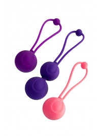 Набор из 3 вагинальных шариков BLOOM разного цвета - ToyFa