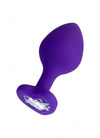 Фиолетовая анальная втулка Diamond Heart с прозрачным кристаллом - 8 см. - ToyFa - купить с доставкой #SOTBIT_REGIONS_UF_V_REGION_NAME# Фиолетовая анальная втулка Diamond Heart с прозрачным кристаллом - 8 см. - ToyFa - купить с доставкой #SOTBIT_REGIONS_UF_V_REGION_NAME#