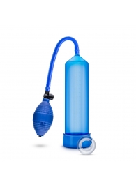 Синяя ручная вакуумная помпа Male Enhancement Pump - Blush Novelties - в Москве купить с доставкой