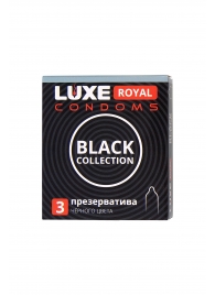 Черные презервативы LUXE Royal Black Collection - 3 шт. - Luxe - купить с доставкой в Москве