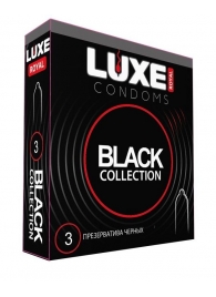 Черные презервативы LUXE Royal Black Collection - 3 шт. - Luxe - купить с доставкой #SOTBIT_REGIONS_UF_V_REGION_NAME#