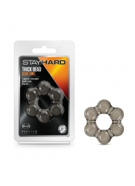 Дымчатое эрекционное кольцо Stay Hard Thick Bead Cock Ring - Blush Novelties - в Москве купить с доставкой