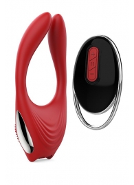 Красное эрекционное кольцо EROS с пультом ДУ - Dream Toys - в Москве купить с доставкой