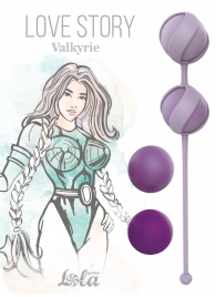 Набор из 4 фиолетовых вагинальных шариков Valkyrie - Lola Games