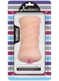 Телесный мастурбатор-вагина X-Basic Pocket Pussy без вибрации - Lovetoy - в Москве купить с доставкой