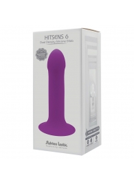 Фиолетовый дилдо на присоске  HITSENS 6 - 13,5 см. - Adrien Lastic