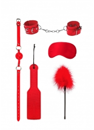 Красный игровой набор БДСМ Introductory Bondage Kit №4 - Shots Media BV - купить с доставкой в Москве