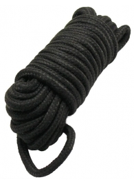 Черная верёвка для бондажа и декоративной вязки - 10 м. - Eroticon - купить с доставкой в Москве