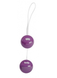 Фиолетовые вагинальные шарики Twins Ball - Baile