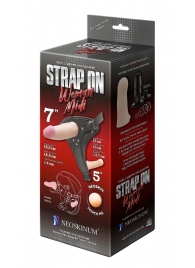 Реалистичный страпон Woman Midi с вагинальной пробкой - 19 см. - LOVETOY (А-Полимер) - купить с доставкой #SOTBIT_REGIONS_UF_V_REGION_NAME#
