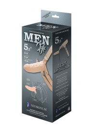 Телесный мужской парапротез MEN STYLE - 15 см. - LOVETOY (А-Полимер) - купить с доставкой в Москве
