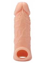 Телесная насадка EXTENDER WITH BALL STRAP 5.5 - 14 см. - Dream Toys - в Москве купить с доставкой