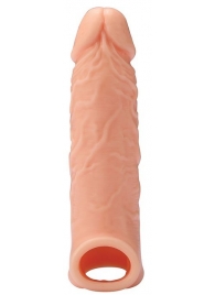 Телесная насадка EXTENDER WITH BALL STRAP 6.5 - 17 см. - Dream Toys - в Москве купить с доставкой