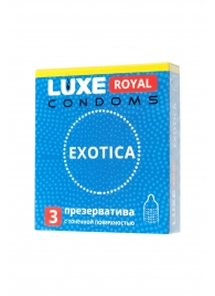 Текстурированные презервативы LUXE Royal Exotica - 3 шт. - Luxe - купить с доставкой в Москве