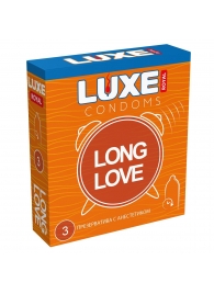 Презервативы с продлевающим эффектом LUXE Royal Long Love - 3 шт. - Luxe - купить с доставкой в Москве