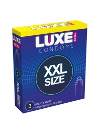 Презервативы увеличенного размера LUXE Royal XXL Size - 3 шт. - Luxe - купить с доставкой в Москве