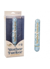 Голубой классический вибратор Naughty Bits Mother Fucker Personal Vibrator - 18 см. - California Exotic Novelties