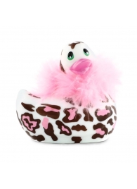 Белый вибратор-уточка I Rub My Duckie 2.0 Wild с леопардовым принтом - Big Teaze Toys - купить с доставкой #SOTBIT_REGIONS_UF_V_REGION_NAME#