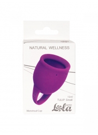 Лиловая менструальная чаша Tulip - 15 мл. - Lola Games - купить с доставкой #SOTBIT_REGIONS_UF_V_REGION_NAME#
