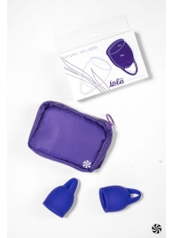 Набор из 2 синих менструальных чаш Iris - Lola Games - купить с доставкой в Москве