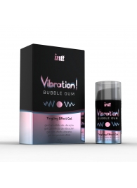 Жидкий интимный гель с эффектом вибрации Vibration! Bubble Gum - 15 мл. - INTT - купить с доставкой #SOTBIT_REGIONS_UF_V_REGION_NAME#