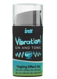 Жидкий интимный гель с эффектом вибрации Vibration! Gin   Tonic - 15 мл. - INTT - купить с доставкой в Москве
