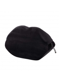 Черная микрофибровая подушка для любви Kiss Wedge - Liberator - купить с доставкой в Москве
