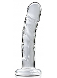 Прозрачный стеклянный фаллоимитатор Icicles №62 - 16,5 см. - Pipedream