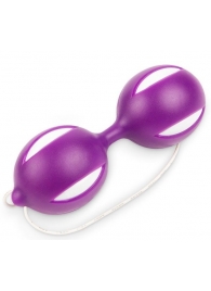 Фиолетовые вагинальные шарики с петелькой - Brazzers