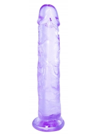 Фиолетовый фаллоимитатор Distortion - 18 см. - Lola toys