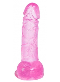 Розовый фаллоимитатор Oxygen - 17,5 см. - Lola toys