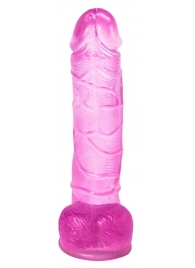 Розовый фаллоимитатор Satellite - 21 см. - Lola toys
