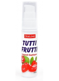 Гель-смазка Tutti-frutti со вкусом барбариса - 30 гр. - Биоритм - купить с доставкой в Москве