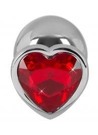 Большая алюминиевая пробка с красным кристаллом - 9,4 см. - Orion - купить с доставкой #SOTBIT_REGIONS_UF_V_REGION_NAME#