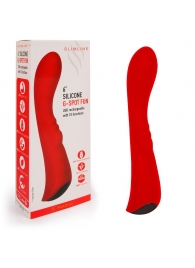 Красный вибромассажер 6  Silicone G-Spot Fun - 19,1 см. - Erokay