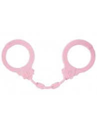Розовые силиконовые наручники Suppression - Lola toys - купить с доставкой в Москве