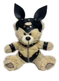 Оригинальный плюшевый мишка в БДСМ костюме с ушками - БДСМ Арсенал - купить с доставкой в Москве