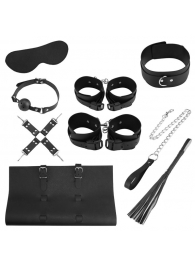 Оригинальный БДСМ-набор из 9 предметов в черной сумке - Erozon - купить с доставкой в Москве