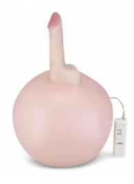 Надувной секс-мяч с реалистичным вибратором - Lux Fetish - купить с доставкой в Москве