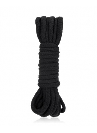 Черная хлопковая веревка для бондажа - 5 м. - Lux Fetish - купить с доставкой #SOTBIT_REGIONS_UF_V_REGION_NAME#