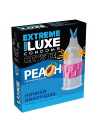 Стимулирующий презерватив  Ночная лихорадка  с ароматом персика - 1 шт. - Luxe - купить с доставкой в Москве