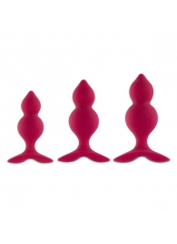Набор из трех розовых анальный пробок Bibi Twin Butt Plug Set - FeelzToys